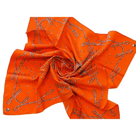 foulard hermes occasion orange|Foulard en soie Hermès Orange en Soie .